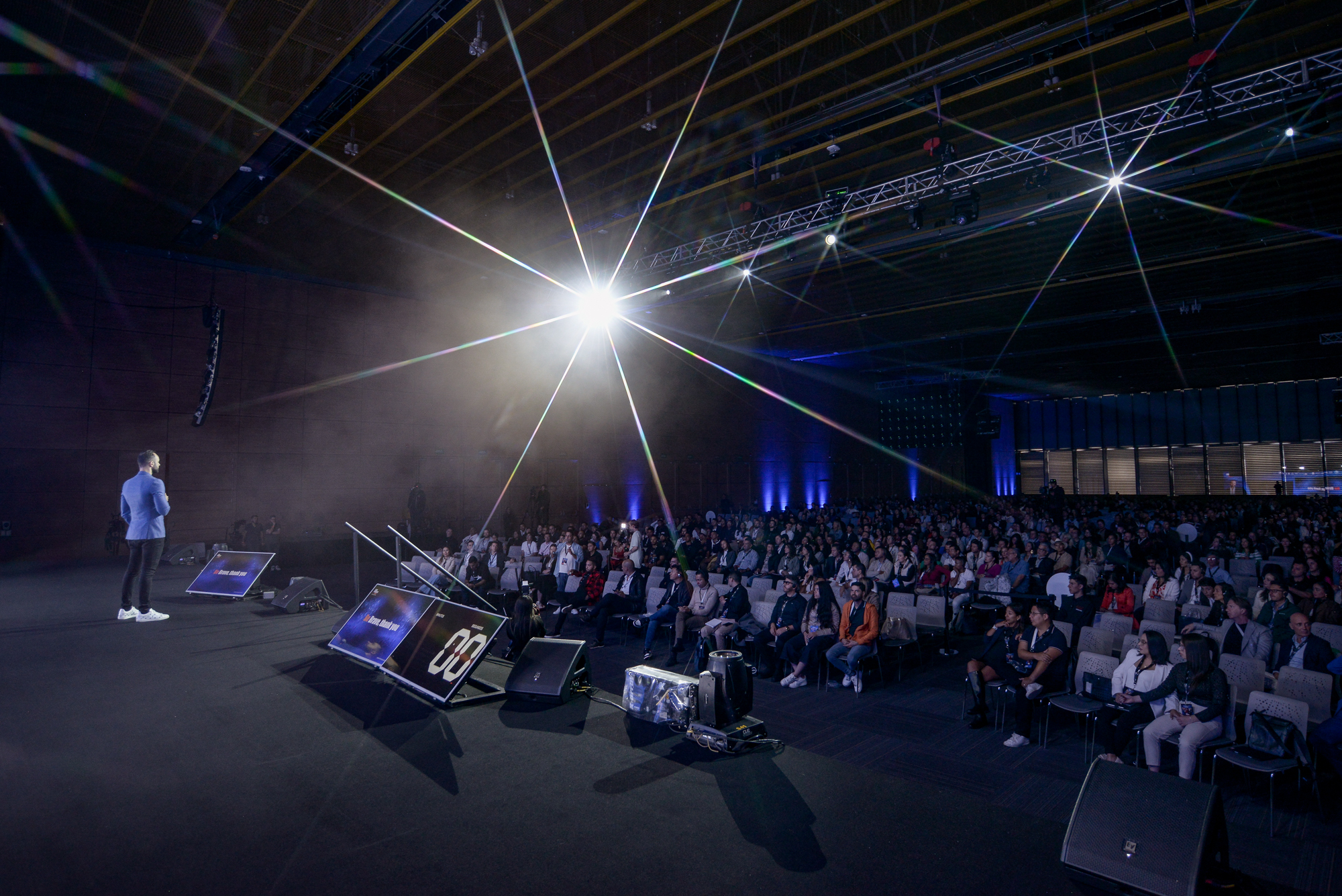 On stage